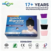 Direct Usine – Nouvelle Bandeau Réutilisable en Lycra Doux pour Soulagement des Migraines, Thérapie Chaud/Froid, Couverture 360°