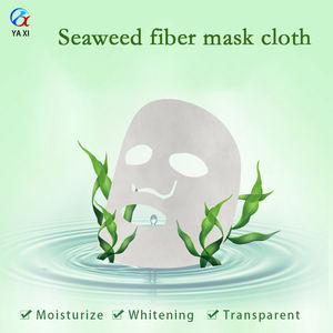 Masque facial en tissu non tissé en fibre d'algues blanches Y115, super hygroscopique, réparation profonde de la peau, matériau de support de masque facial - Product Image 5