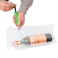 Sac de gonflage en plastique Transparent à bulles, protecteur de bouteille de vin, emballage à Air, sac de colonne gonflable pour protéger le vin fragile