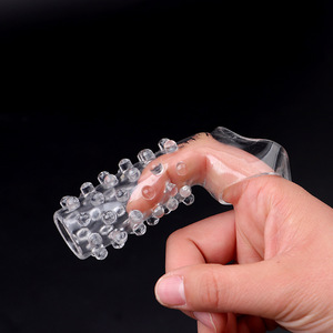 Set de Anillos para Pene con Cubierta de Dientes de Lobo, Transparente, Morado y Negro, de Goma Suave, para Estimulación y Sujeción del Pene en Adultos - Product Image 2