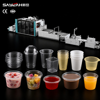 Automatische PP PET PS Yoghurt Dessert Fruitbeker Deksel Maakmachine Plastic Thermoformmachine