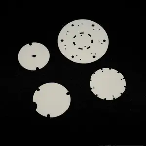 Pengeboran Laser 96% keramik aluminium Disk Wafer substrat cakram Alumina elektronik