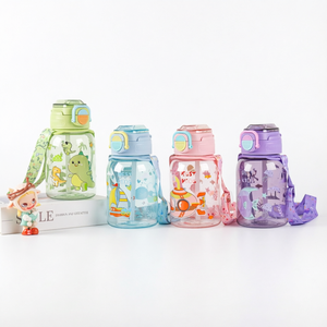 Botella Deportiva Térmica Infantil <span class=keywords><strong>de</strong></span> 600 ml, Antiderrames, con Tapa y Pajita, Reutilizable y Ecológica para el Regreso a Clases - Product Image 6