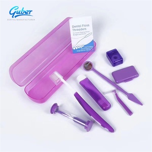 Xách tay chỉnh hình răng chăm sóc Kit nha khoa Bàn chải răng với 8 dùng một lần lông loại trung bình để sử dụng nhà - Product Image 1