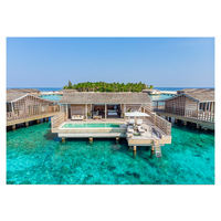 Villa de vacances modulaire préfabriquée de luxe, petite et compacte, style tropical, fabriquée en Chine