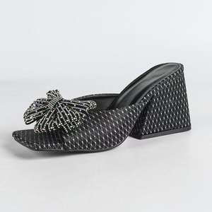 Sandalias de Plataforma con Lazo de Pedrería, Estilo Veraniego, Suaves y Cómodas, Antideslizantes - Product Image 5