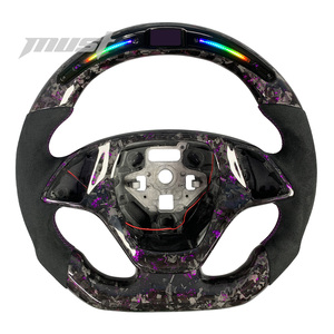 Cho Chevrolet <span class=keywords><strong>Corvette</strong></span> <span class=keywords><strong>C7</strong></span> ZR1 Z06 <span class=keywords><strong>Z51</strong></span> Camaro ZL1 1le tùy chỉnh hiệu suất giả mạo sợi carbon LED RPM hiển thị chỉ đạo Wheel - Product Image 1