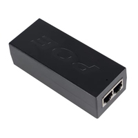Adaptador de Corriente Gigabit RJ45 de 52 V CC y 30 W a través de Ethernet, Inyector PoE Activo de 220 V para Sistemas IP CCTV