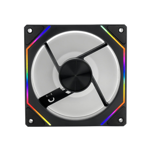 พัดลมเคสคอมพิวเตอร์สำหรับเล่นเกมขนาด 120 มม. ขายส่ง ดีไซน์เสียงเบา <span class=keywords><strong>4</strong></span> พิน ตัวระบายความร้อนอะลูมิเนียม พัดลมระบายความร้อนเคส RGB สำหรับพีซี - Product Image 3