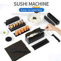 Ensemble de fabrication de sushi en plastique, machine à feuilles de riz, machine à rouleaux de sushi