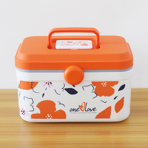 Caja de Almacenamiento de Plástico Rectangular One Love con Compartimento para Medicamentos, Cosméticos y Accesorios de Uñas - Product Image 3