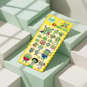 Keroro Sgt Frog Marshmallow Stickers Korean Cute Character 3D Puffy Deco Sticker Diary Planner Laptop Gift for Kids Wholesale - Product Image 1
