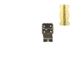 Petites boîtes cadeaux pliantes en brocart avec charnières à feuilles mobiles, accessoires en bois et en bambou, emballage - Product Image 1