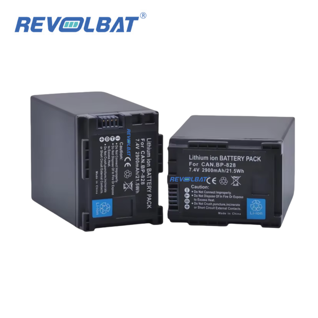Revolbat BP-828 7.4V 2900mAh Lithium-ion Camera Battery for Can. VIXIA HF G40 HF G30 XA20 XA25 Camcorders
