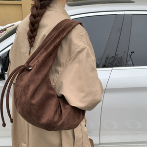 <span class=keywords><strong>Sac</strong></span> à bandoulière pour femme, nouveau design, simple, en daim, demi-lune, <span class=keywords><strong>sac</strong></span> à bandoulière tendance, <span class=keywords><strong>sac</strong></span> à bandoulière décontracté pour femme - Product Image 3