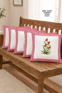 Wholesale Supply Cotton <b>Cushion</b> Covers Handmade Decorative <b>Printed</b> Fabric for Sofa Chair Bed Decor Available In Bulk Quantity - Product Image 6