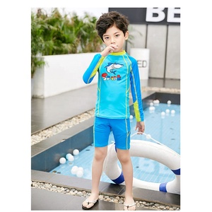 Top Quality Children 2 Piece <strong>Swim</strong> <strong>Set</strong> <strong>Boys</strong> Girls Wet Suit Sun Block Long Sleeve Kids Diving Suit Split Swimsuit - Product Image 4