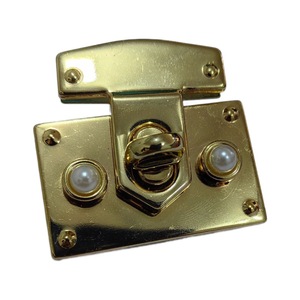 Metal Clasp Buckle Square <b>Latch</b> <b>Lock</b> For Bags Durable Decorative Switch Mechanism Asaki Specification - Product Image 5