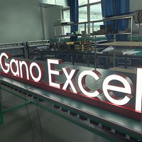Letrero de Letras 3D Acrílicas con Iluminación Frontal, Diseño Personalizado Gratuito, Letras LED sin Marco, Letrero de Canal Iluminado