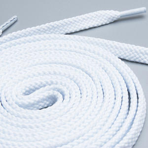 Cordones deportivos planos de malla de poliéster, 8mm de ancho, Color puro, para zapatillas deportivas, informales, gran oferta - Product Image 3