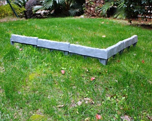 Bordo Decorativo in Plastica Effetto Pietra per <span class=keywords><strong>Giardino</strong></span> e Prato Ornamenti per Spazi Esterni - Product Image 3
