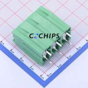 KF136T-10.16-3P Screw Terminal Block Through hole Component (THT),P=10.16mm Connector 1x3P 10.16mm Green Through Hole - Product Image 2