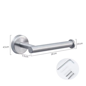 Powder Coated SUS 304 <b>Bathroom</b> <b>Accessories</b> Set Luxury Matte Black Towel Rack 40cm Wall Mounted Robe Hooks for Hotel Project - Product Image 2