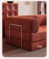 Sofá de Estilo Francés con Compresión al Vacío, Plegable, sin Estructura, con Tapicería de Pana Extraíble y Lavable