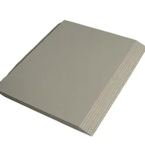 China Leverancier Papier Dubbelzijdig Groothandel Grey Chipboard Boek Cover Boek Label Hanger Tag Grijs Papier Bord Vellen