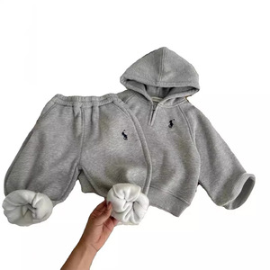 Wholesale <strong>Baby</strong> Clothing Sets Kids Boys <strong>Winter</strong> <strong>Clothes</strong> Loose Thick Tracksuit Pullovers Tops+Pants 2PCS Outfits - Product Image 1