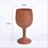 Coupe à vin rouge en bois écologique à succès, coupe à champagne portable