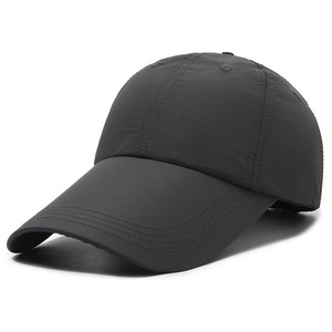 Men's And Women's Breathable Baseball Cap Long Brim Sun Hat Outdoor Fishing Hat Black Polyester - Product Image 4
