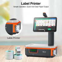 Terminal de point de vente PSJ2500 N5105 avec reconnaissance automatique IA, certifié OIML III, capacité 15kg/30kg, compatible multi-OS, pesée numérique
