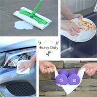Rouleau géant multi-usage jetable et réutilisable en fibre de bambou absorbante et écologique pour le nettoyage intensif de la cuisine et de la maison