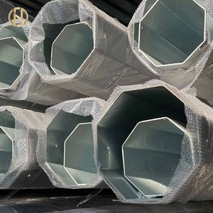 Poste Eléctrico FUTAO, Poste de Telecomunicaciones, Poste Metálico Octagonal de Acero Galvanizado en Caliente con Accesorios Eléctricos - Product Image 1