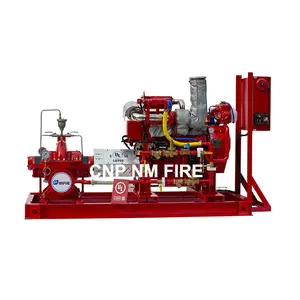 2000gpm@150psi UL listed FM Approved Split Case Pump Driven by diesel engine with fuel tank and controller for Fire Fighting