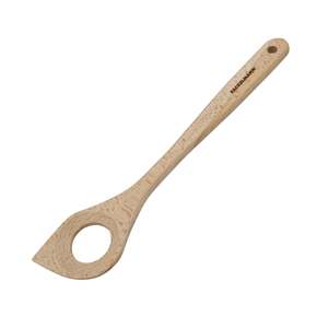 Spatule en bois Fackelmann avec trou pour accrocher, ustensile de cuisine - Product Image 1