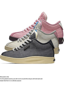 Элитные дизайнерские бежевые спортивные классические повседневные кроссовки: легкие, с амортизацией, на плоской подошве, дышащие, для уличной моды и ежедневных прогулок - Product Image 5