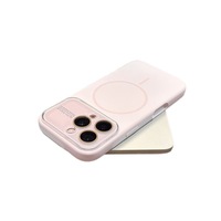 Coque de téléphone magnétique transparente en TPU avec motif en relief et grande fenêtre pour iPhone 17 Air