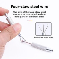 Outil de préhension manuel YUNCHLY en aluminium de précision pour composants industriels DIY, avec poignée en aluminium pour extraire les puces IC et les condensateurs, OEM