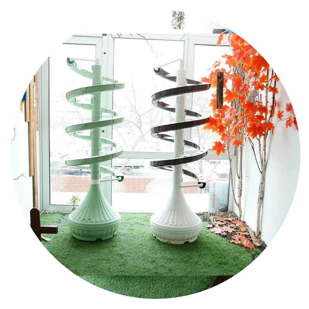 Plantador apilable en forma de espiral Vertical, para agricultura, cultivo de vegetales, torre de jardín hidropónica