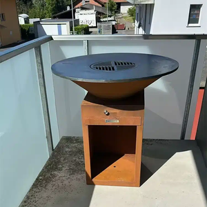 Barbecue extérieur en acier Corten personnalisé, vente en gros directe d'usine - Product Image 2