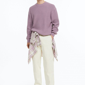 Le <span class=keywords><strong>pull</strong></span> de couleur unie <span class=keywords><strong>fait</strong></span> <span class=keywords><strong>maison</strong></span> peut être personnalisé LOGO 100% coton pour hommes - Product Image 4