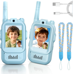 Meilleur cadeau pour enfant : talkies-walkies vidéo pour les 4-12 ans, jouet interactif parent-enfant, portée de 1,5 km, talkies-walkies pour enfants - Product Image 3