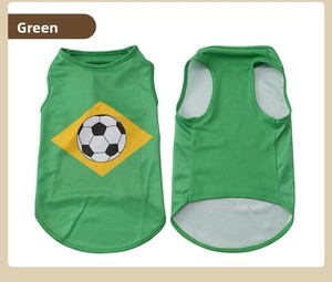 Maglia da Calcio per <span class=keywords><strong>Cani</strong></span> Coppa del <span class=keywords><strong>Mondo</strong></span>, Gilet Traspirante in Rete con Bandiera Nazionale, Abbigliamento Estivo per <span class=keywords><strong>Cani</strong></span> - Product Image 6