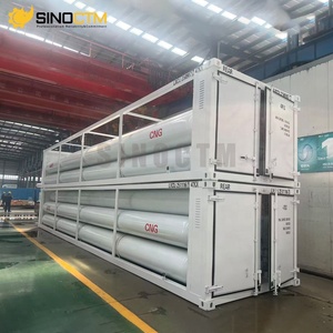 Conteneur de stockage de gaz naturel comprimé (GNC) haute pression à 8, <span class=keywords><strong>9</strong></span>, 10, 11, 12, 14 cylindres, sur skid, 40HQ, 25 MPa, capacité 39,2 m³ - Product Image 5