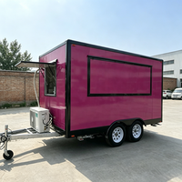 Nouvelle Conception de Camion Alimentaire en Fibre de Verre, Chariot à Dumplings, Chariot à Glaces, Remorque à Sandwichs avec Cuve à Soupe, Certifié DOT, pour Vente de Bonbons