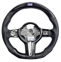 Volant sport en fibre de carbone personnalisé avec LED pour les modèles BMW F30 F32 F13 E46 E60 E90 M3 M4 M5 M6, améliore les performances de la voiture
