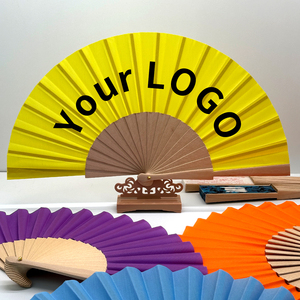 Abanico Plegable de Bambú Personalizado con Impresión de Logotipo para Mujeres y Hombres, Accesorios para Festivales, Fiestas y Eventos - Product Image 4