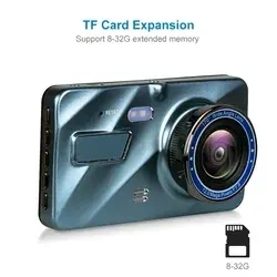 4 Inch Car <strong>Dvr</strong> Dual Camera Car Dash Cam Front and Rear Smart <strong>Carro</strong> Driving Recorder Dash Cam for Car with Night Vision - Product Image 5
